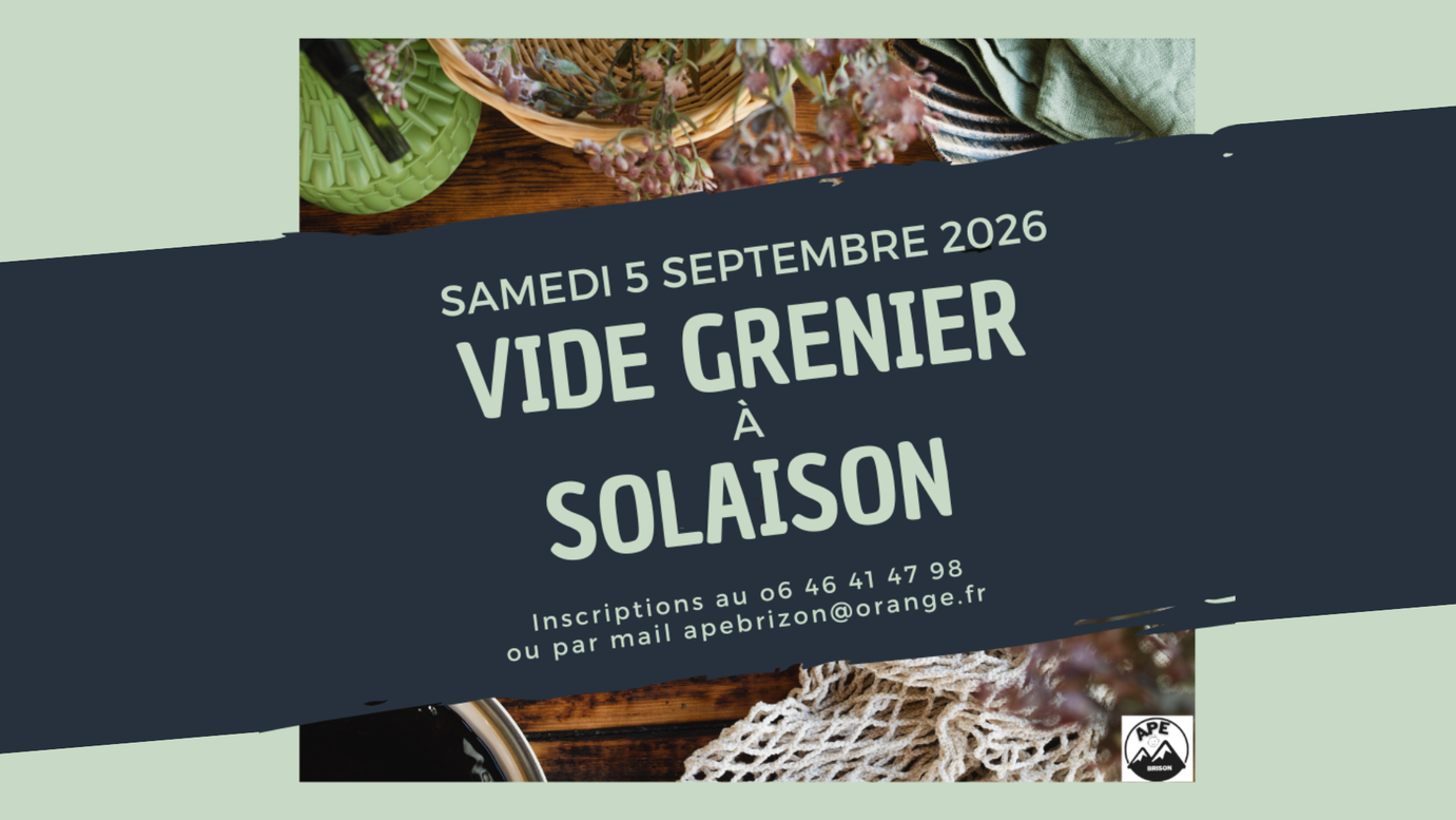 Vide grenier_Brizon
